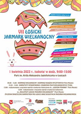 plakat promujący łosicki jarmark wielkanocny 2023