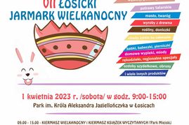 plakat promujący łosicki jarmark wielkanocny 2023